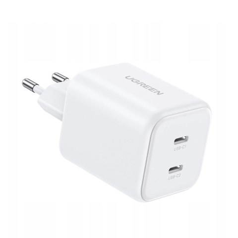 Ładowarka Ugreen GaN 45W 2xUSB-C - biała