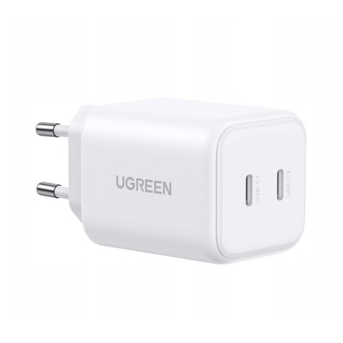 Ładowarka Ugreen GaN 45W 2xUSB-C - biała