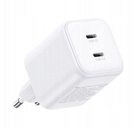 Ładowarka Ugreen GaN 45W 2xUSB-C - biała