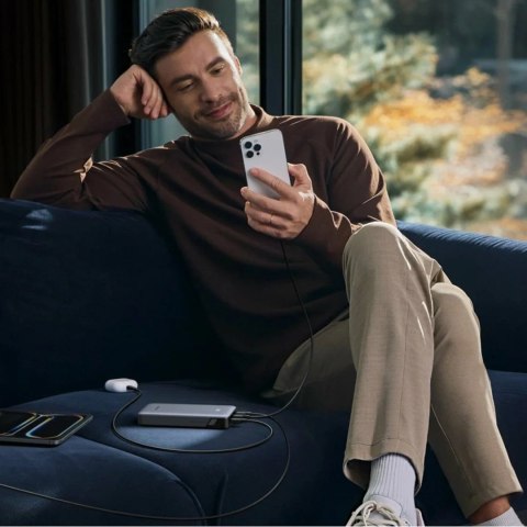 Powerbank Ugreen Nexode 10000mAh 30W USB-A 2xUSB-C - szary