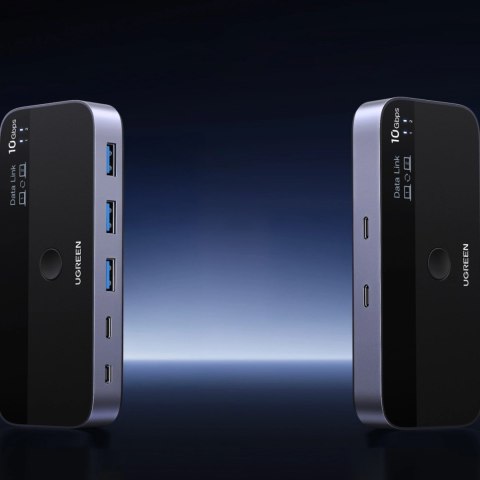 Przełącznik Ugreen switch USB-C USB-A 10Gb/s - szary
