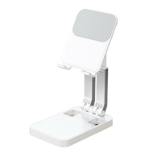 Składany uchwyt stojak na telefon tablet (K15) - biały