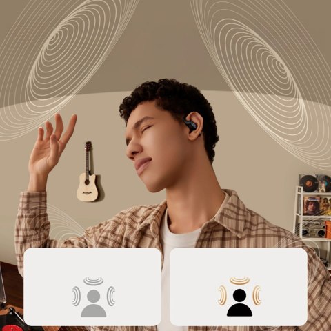 Słuchawki Ugreen FitBuds OWS bezprzewodowe sportowe IPX5 - czarne