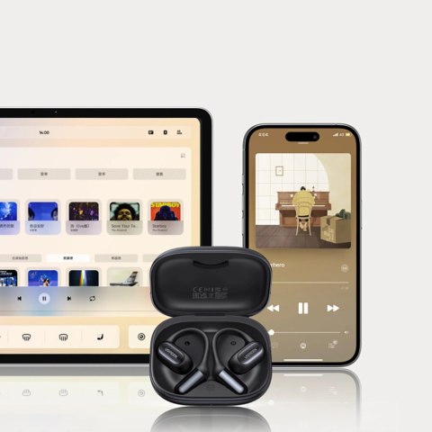 Słuchawki Ugreen FitBuds OWS bezprzewodowe sportowe IPX5 - czarne