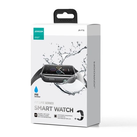 Smartwatch Joyroom Fit-Life JR-FT6 z funkcją odbierania połączeń / ochroną IP68 - czarny