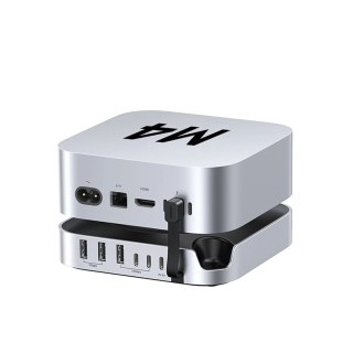 Stacja dokująca Ugreen USB-C do Mac Mini M4/M4 Pro 11w1 - szara