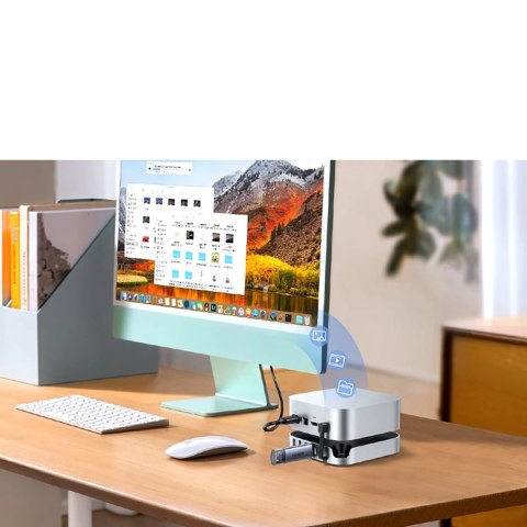 Stacja dokująca Ugreen USB-C do Mac Mini M4/M4 Pro 11w1 - szara