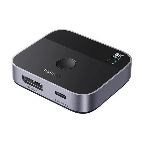 Switch Ugreen DisplayPort/USB-C do USB-C - szary