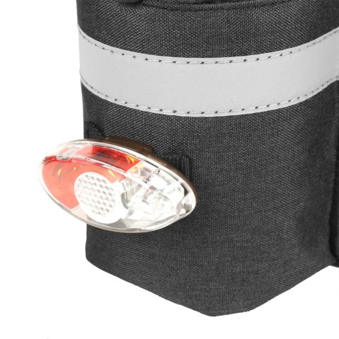 Torba rowerowa WYA26Y0S termiczna na bagażnik z paskiem na ramię - czarna