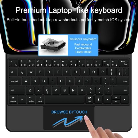 TECH-PROTECT SMARTCASE MAGNETIC + KEYBOARD IPAD PRO 11" 5 / 6 2024-2025 BLACK