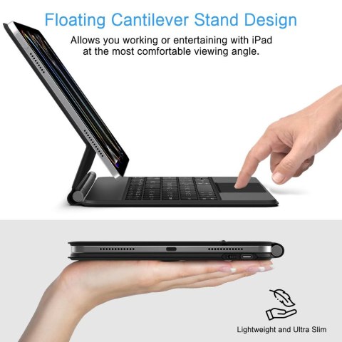 TECH-PROTECT SMARTCASE MAGNETIC + KEYBOARD IPAD PRO 13" 7 / 8 2024-2025 BLACK