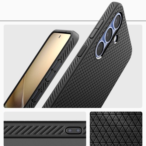 Etui Spigen Liquid Air na Samsung Galaxy S25 - czarny-mat