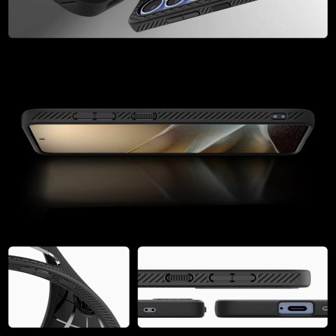 Etui Spigen Liquid Air na Samsung Galaxy S25 - czarny-mat