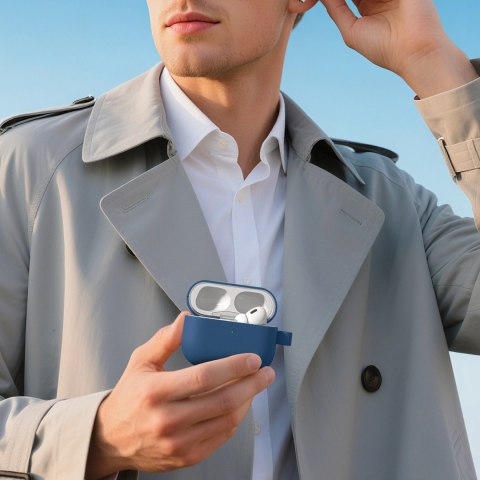 Etui ochronne AMAZINGTHING Glamour na AirPods Pro 3 - niebieskie