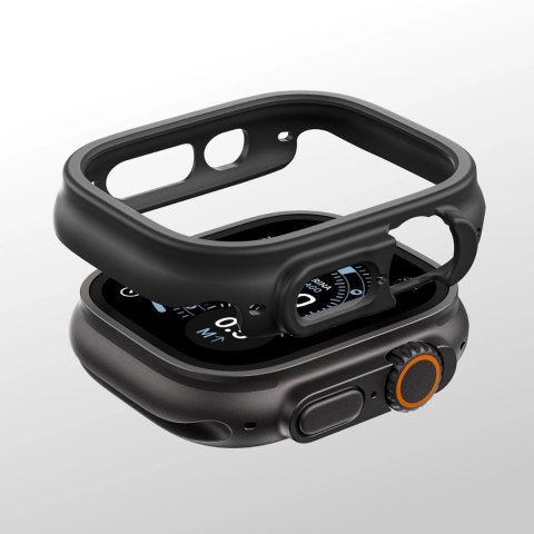 Etui ochronne AMAZINGTHING Minimal na Apple Watch UItra 3 49 mm - czarne