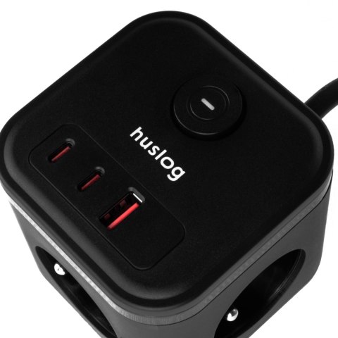 Huslog Przedłużacz kostka PD 20W