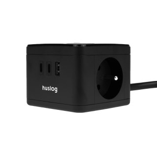 Huslog Przedłużacz kostka z LED