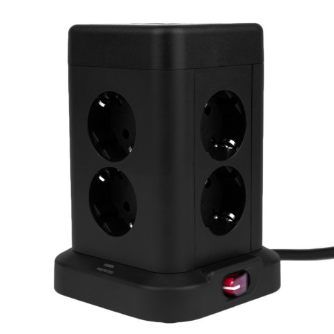 Huslog Przedłużacz pionowy z USB