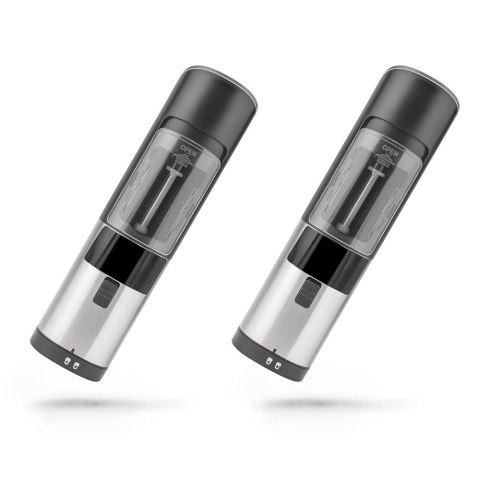 Huslog Zestaw młynków - srebrny