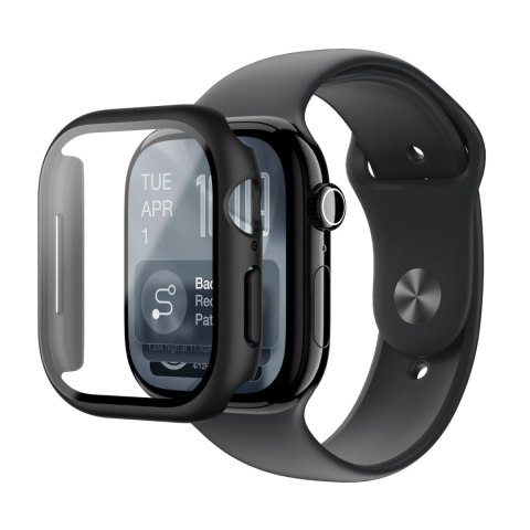 Szkło ochronne AMAZINGTHING Radix z etui na Apple Watch Series 11 46 mm - czarne