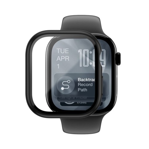 Szkło ochronne AMAZINGTHING Radix z etui na Apple Watch Series 11 46 mm - czarne