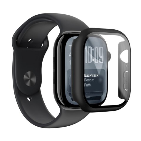 Szkło ochronne AMAZINGTHING Radix z etui na Apple Watch Series 11 46 mm - czarne