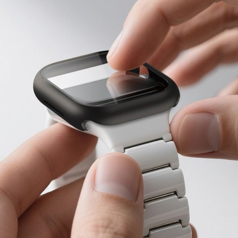 Szkło ochronne AMAZINGTHING Radix z etui na Apple Watch Series 11 46 mm - czarne