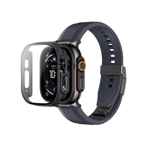 Szkło ochronne AMAZINGTHING Radix z etui na Apple Watch UItra 3 49 mm - czarne
