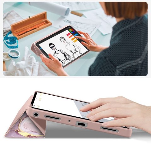TECH-PROTECT SMARTCASE GALAXY TAB A9+ / A11+ PLUS 11.0 X210 / X215 / X216 / X230 / X235 / X236 MARBLE