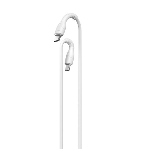 Devia kabel Kintone EC151 USB-C - USB-C 1,0 m 3A biały zestaw 30 szt