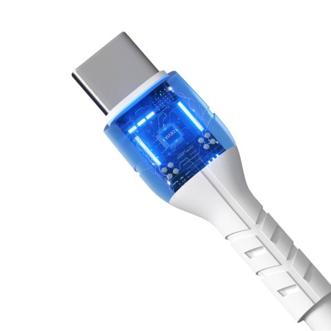 Devia kabel Kintone EC151 USB-C - USB-C 1,0 m 3A biały zestaw 30 szt