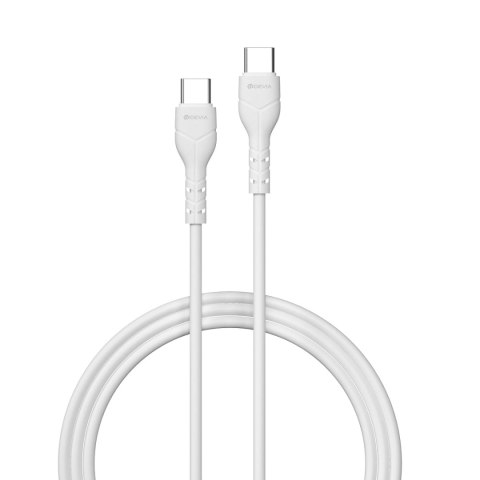 Devia kabel Kintone EC151 USB-C - USB-C 1,0 m 3A biały Devia kabel Kintone EC151 USB-C - USB-C 1,0 m 3A biały