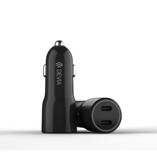 Devia ładowarka samochodowa Smart PD 40W 2x USB-C czarna