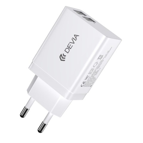 Devia ładowarka sieciowa Smart 2x USB 2,4A biała Devia ładowarka sieciowa Smart 2x USB 2,4A biała