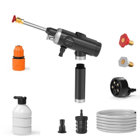 XO Pistolet na wodę do mycia auta CZ013 6000 mAH czarny XO Pistolet na wodę do mycia auta CZ013 6000 mAH czarny