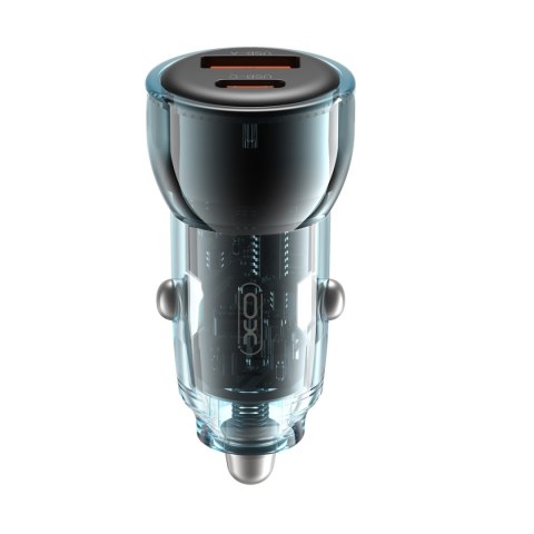 XO ładowarka samochodowa CC60 60W 1x USB 1x USB-C niebieska XO ładowarka samochodowa CC60 60W 1x USB 1x USB-C niebieska