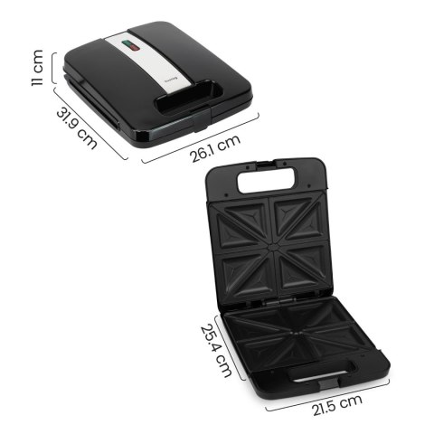 Huslog opiekacz na 4 kanapki sandwich 1800W