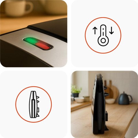 Huslog opiekacz na 4 kanapki sandwich 1800W