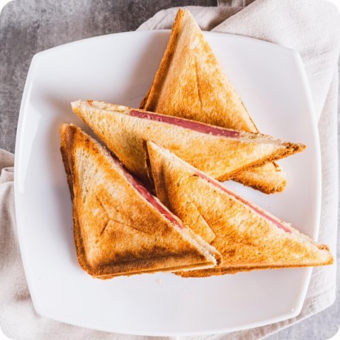 Huslog opiekacz na 4 kanapki sandwich 1800W