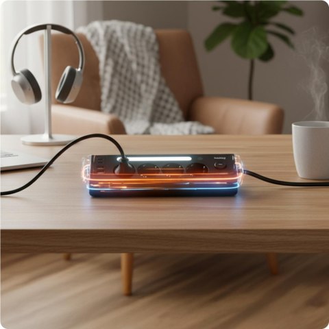 Huslog przedłużacz z LED