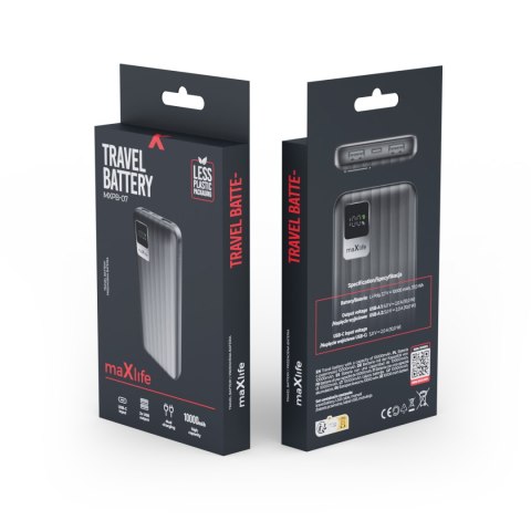 Maxlife power bank MXPB-07 10000 mAh czarny
