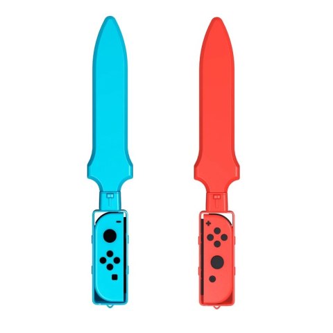 Pakiet akcesoriów rodzinnych 10 w 1 do gry Nintendo Switch Sports - zestaw czerwony i niebieski