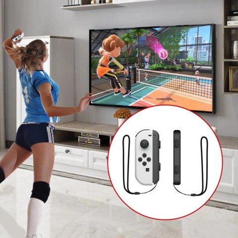 Pakiet akcesoriów rodzinnych 10 w 1 do gry Nintendo Switch Sports - zestaw czerwony i niebieski