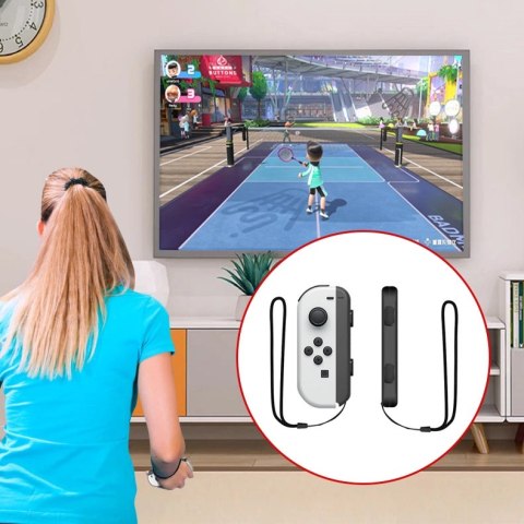 Pakiet akcesoriów rodzinnych 10 w 1 do gry Nintendo Switch Sports - zestaw czerwony i niebieski