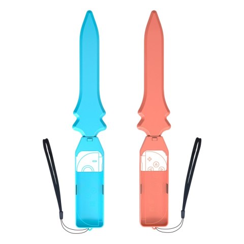 Pakiet akcesoriów rodzinnych 15 w 1 do konsoli Nintendo Switch 2 - zestaw pomarańczowy i niebieski