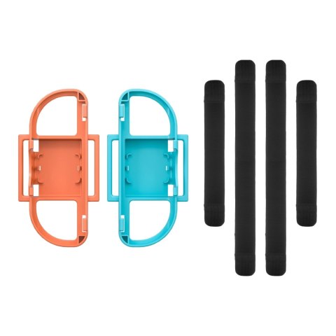 Pakiet akcesoriów rodzinnych 15 w 1 do konsoli Nintendo Switch 2 - zestaw pomarańczowy i niebieski