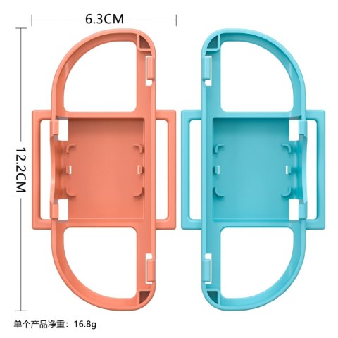 Pakiet akcesoriów rodzinnych 15 w 1 do konsoli Nintendo Switch 2 - zestaw pomarańczowy i niebieski