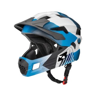 Kask rowerowy Rockbros TS-61 10110061001 dziecięcy z odpinaną szczęką rozmiar S (48-54) - niebieski