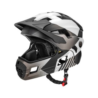 Kask rowerowy Rockbros TS-61 10110061005 dziecięcy z odpinaną szczęką rozmiar S (48-54) - szary