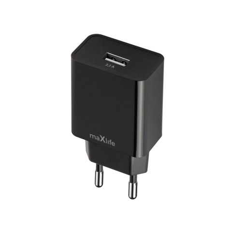 Maxlife ładowarka sieciowa MXTC-11 1x USB 2,1A czarna